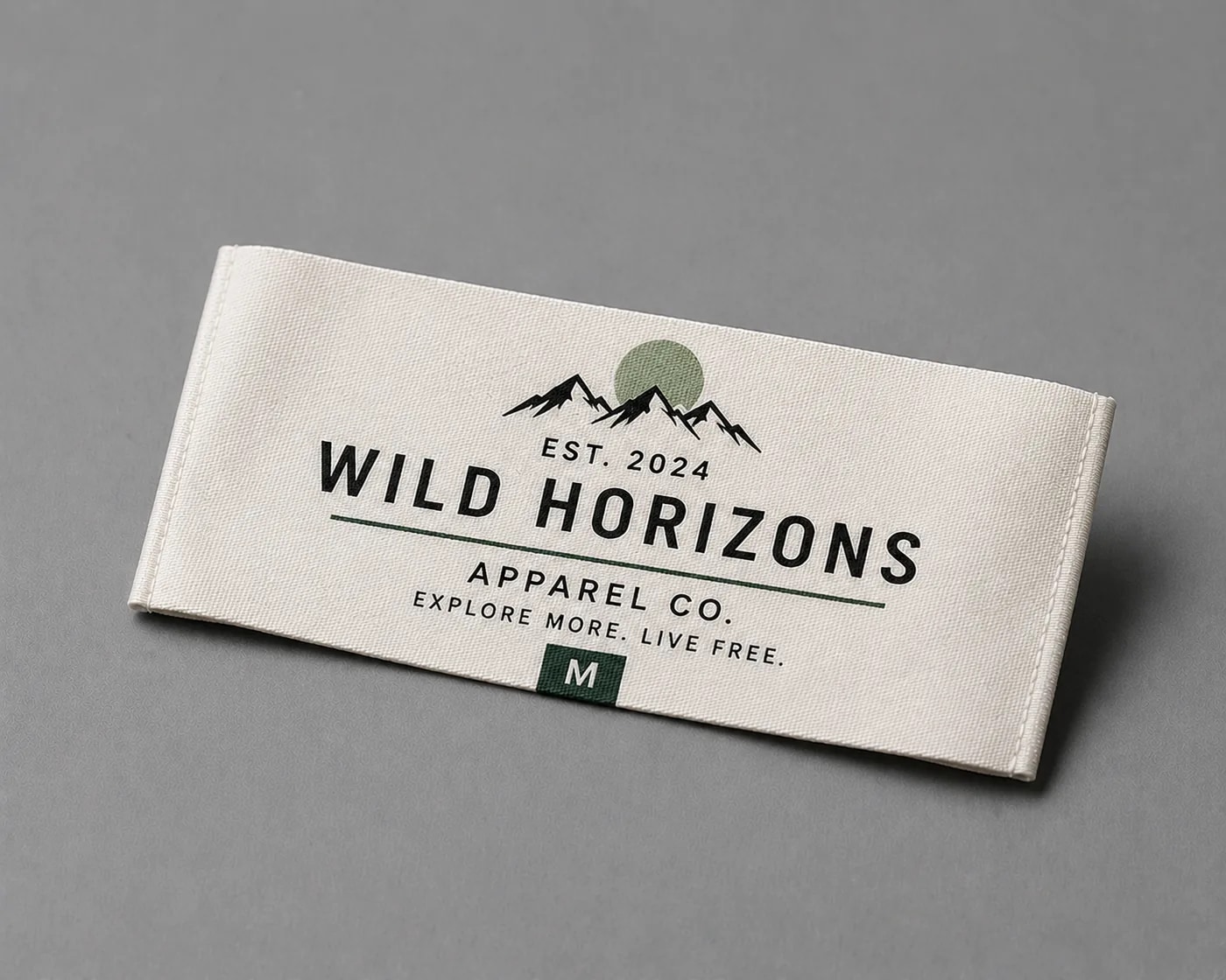 Woven clothing labels with fine detail woven directly into the tape